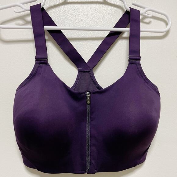 All in Motion Purple Sports Bra - Picture 1 of 7